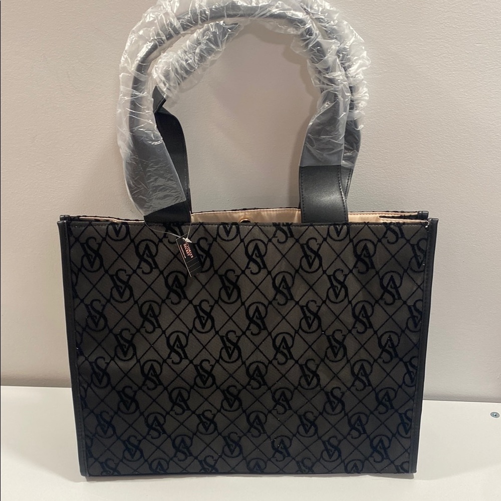 Black Monogram Tote